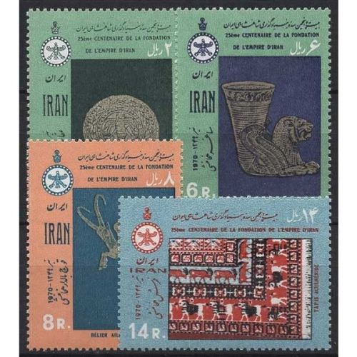 Iran 1970 2500.Gründungstag des persischen Reiches Kunstwerke 1476/79 postfrisch