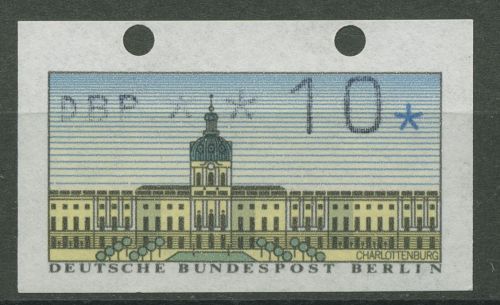 Berlin ATM 1987 mit geschlossenen Transportlöchern ATM 1 postfrisch