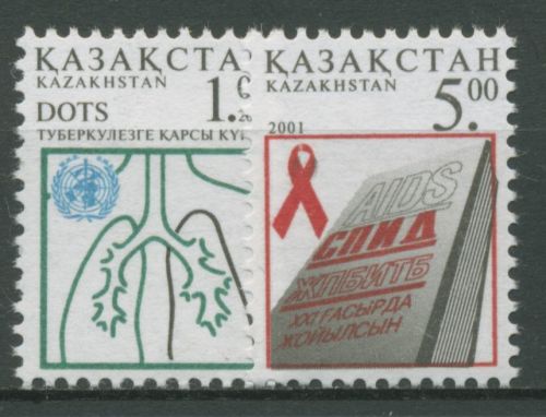 Kasachstan 2001 Gesundheitsfürsorge 338/39 postfrisch