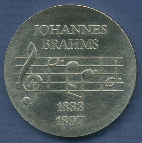 DDR 5 Mark 1972 Johannes Brahms, J 1540 vz/st (m3725)