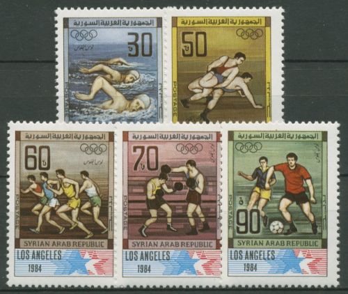 Syrien 1984 Olympische Sommerspiele Los Angeles 1594/98 postfrisch