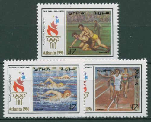 Syrien 1996 Olympische Sommerspiele Atlanta 1972/74 postfrisch