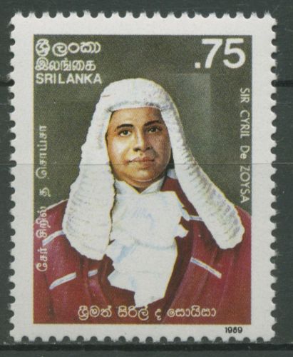 Sri Lanka 1989 Persönlichkeiten Reformator Cyril de Zoysa 881 postfrisch