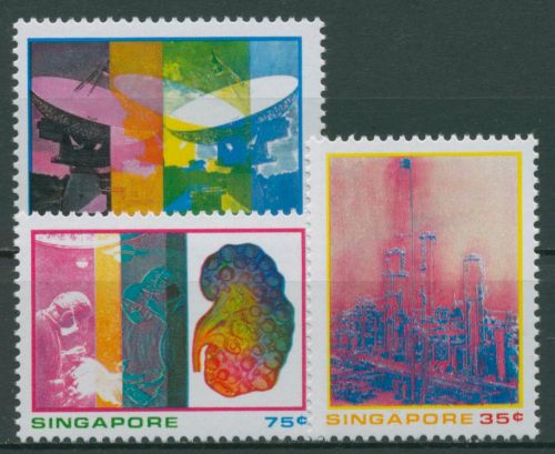 Singapur 1975 Wissenschaft Industrie Erdölförderung 232/34 postfrisch
