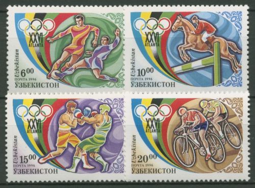 Usbekistan 1996 Olympische Sommerspiele Atlanta 120/23 postfrisch