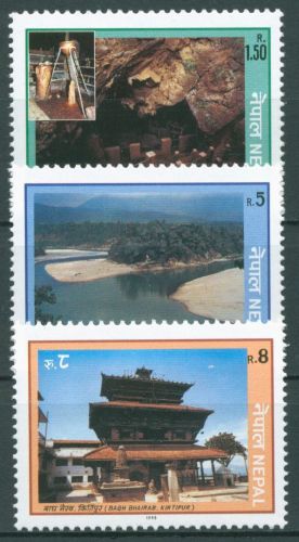 Nepal 1993 Bauwerke Tempel 551/53 postfrisch