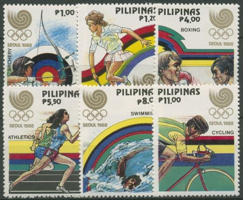 Philippinen 1988 Olympische Sommerspiele Seoul 1884/89 A postfrisch