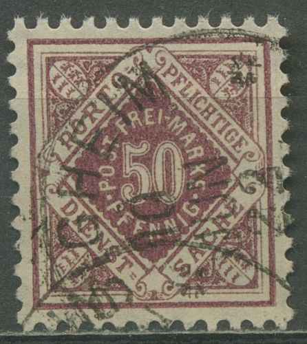 Württemberg Dienstmarken 1921 Ziffer in Raute 154 gestempelt