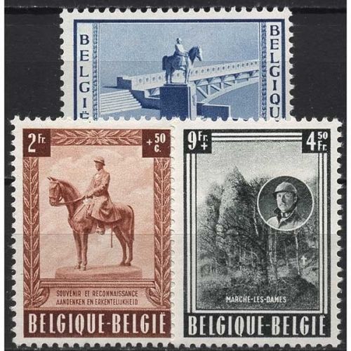Belgien 1954 Nationaldenkmal König Albert I. in Namur 989/91 postfrisch