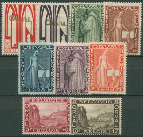 Belgien 1928 Wiederaufbau der Abtei Orval 235/43 mit Falz, kl. Fehler