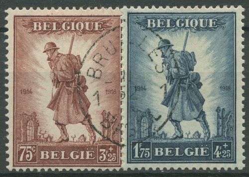 Belgien 1932 Errichtung eines Denkmals für die Infanterie 342/43 gestempelt