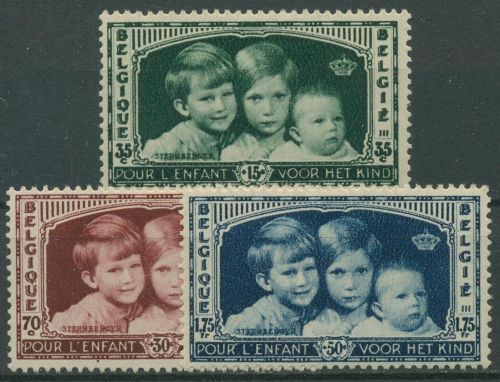 Belgien 1935 Nationales Hilfskomitee für das Kind 396/98 mit Falz