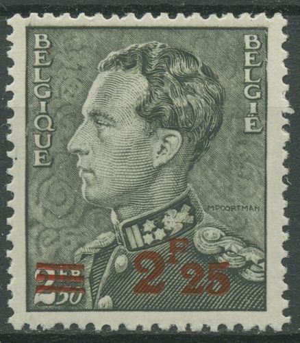 Belgien 1941 König Leopold III. Aufdruck neuer Wertstufe 565 postfrisch