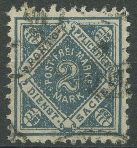 Württemberg Dienstmarken 1921 Ziffer in Raute 157 gestempelt