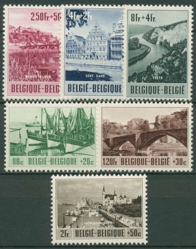 Belgien 1953 Ardennen-Maas-Gegend Tourismus 967/72 postfrisch
