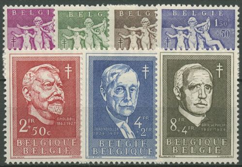 Belgien 1955 Kampf gegen die Tuberkulose 1028/34 postfrisch
