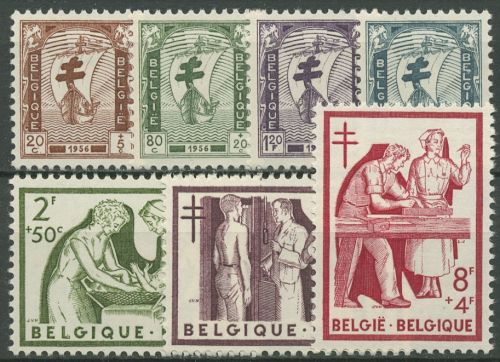 Belgien 1956 Kampf gegen die Tuberkulose 1047/53 postfrisch