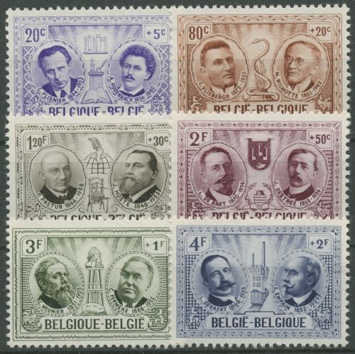 Belgien 1957 Persönlichkeiten Mediziner Künstler 1057/62 postfrisch