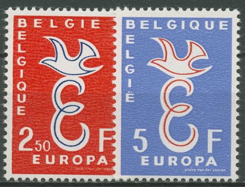 Belgien 1958 Europa CEPT Stilisierte Taube 1117/18 postfrisch