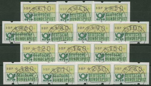 Bund ATM 1981 Automatenmarken Versandstellensatz 1.1 hu VS 1 TOP-Stempel