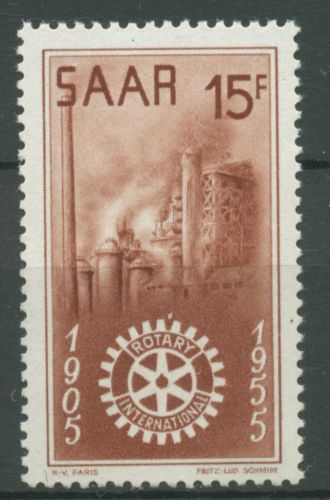 Saarland 1955 50 Jahre Internationaler Rotary-Club 358 postfrisch