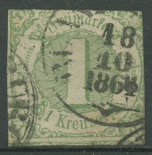 Thurn und Taxis 1859/61 1 Kr. 20 gestempelt
