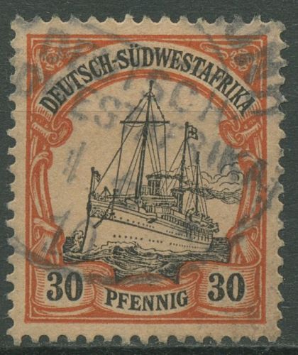 Deutsch-Südwestafrika 1901 Kaiseryacht Hohenzollern 16 gestempelt