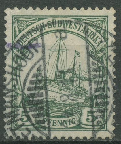 Deutsch-Südwestafrika 1906 Kaiseryacht Hohenzollern 25 gestempelt