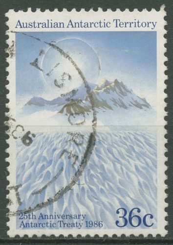 Austral. Antarktis 1983 25 Jahre Antarktisvertrag 73 gestempelt