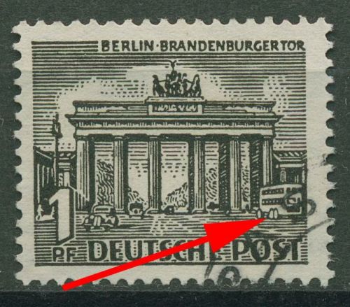 Berlin 1949 Berliner Bauten mit Plattenfehler 42 I gestempelt