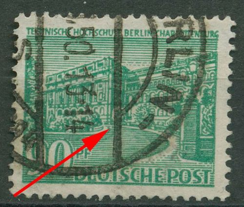Berlin 1949 Berliner Bauten mit Plattenfehler 56 VI gestempelt