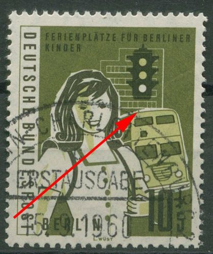 Berlin 1960 Kinder mit Plattenfehler 194 f 50 gestempelt