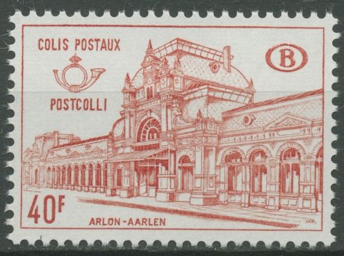 Belgien 1968 Postpaketmarke Bahnhof Arlon PP 63 postfrisch