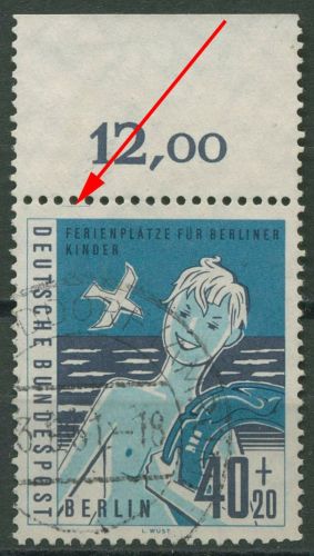 Berlin 1960 Kinder mit Plattenfehler 196 I gestempelt