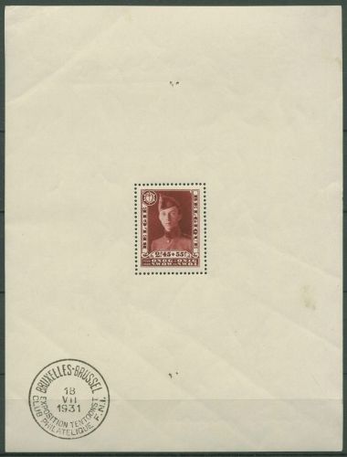 Belgien 1931 Philatel. Ausstellung der Kriegsinvaliden Block 2 mit Falz (C40683)