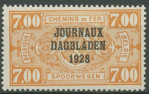 Belgien 1928 Zeitungspaketmarke mit Aufdruck ZP 15 mit Falz