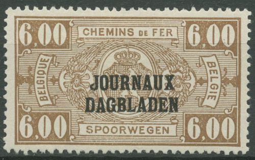 Belgien 1929 Zeitungspaketmarke mit Aufdruck ZP 36 mit Falz