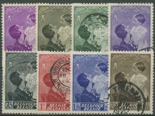 Belgien 1937 Königin-Astrid-Erinnerungsfonds 443/50 gestempelt