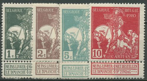 Belgien 1910 Kampf gegen die Tuberkulose Weltausstellung 85/88 I mit Falz