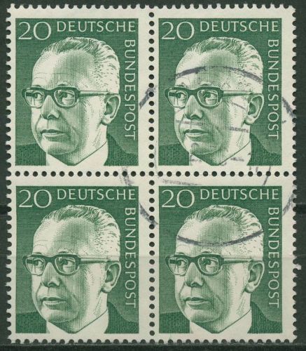 Bund 1970 Heinemann 637 4er-Block gestempelt