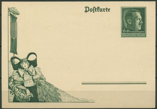 Dt. Reich 1938 Erntedanktag Sonderpostkarte P 273 ungebraucht (X40906)