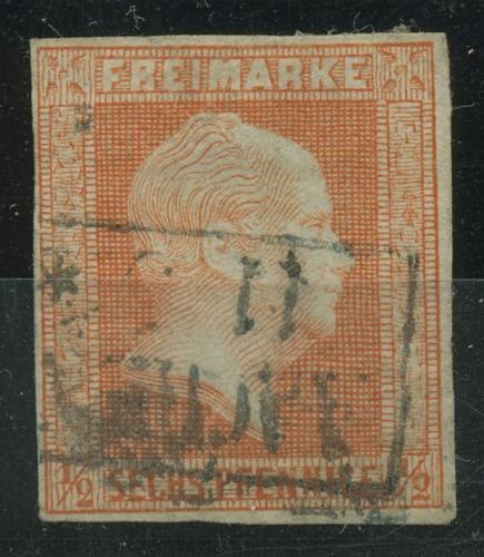 Preußen 1859 Friedrich Wilhelm IV., 13 a gestempelt