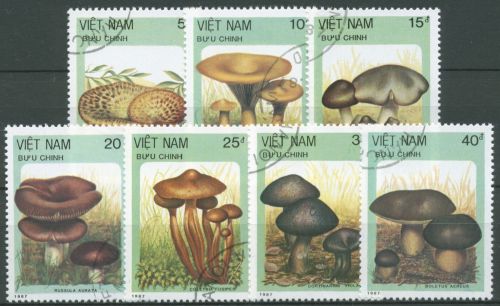 Vietnam 1987 Pilze: Möchskopf, Spindeliger Rübling 1876/82 gestempelt