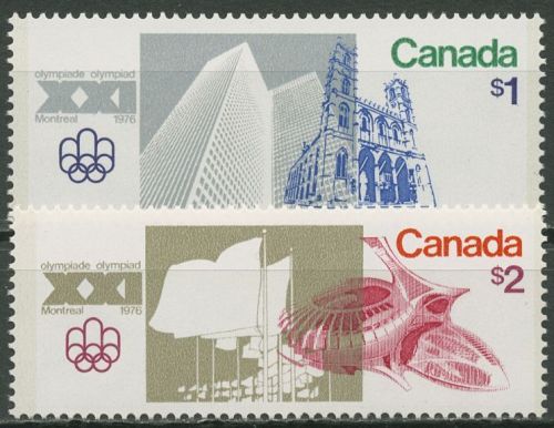 Kanada 1976 Olympia Sommerspiele Montreal Stadion Kathedrale 624/25 postfrisch