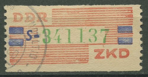 DDR 1959 Wertstreifen für den ZKD 27 S gestempelt ungültig