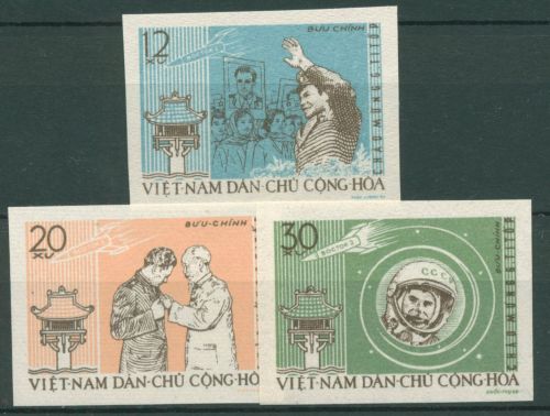 Vietnam 1962 Raumfahrt Titiow, Raumschiff Wostok 217/19 B ungebraucht o.G.