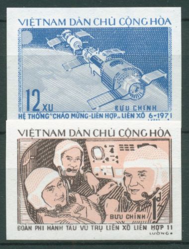 Vietnam 1972 Raumfahrt Sojus Besatzung 717/18 B ungebraucht o.G.