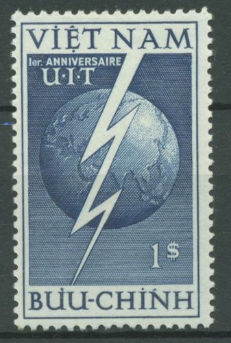 Vietnam - Süd 1952 Intern. Union für Radioverbindungen UIT 81 mit Falz