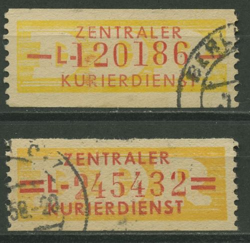 DDR 1958 Wertstreifen für den ZKD 16/17 L gestempelt