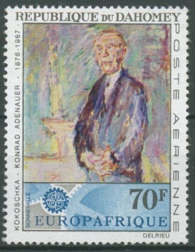 Dahomey 1967 Tod von Konrad Adenauer 318 postfrisch